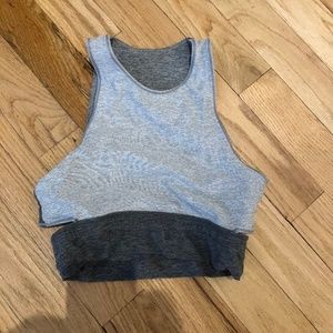 Outdoor Tri-tone Slashback Crop